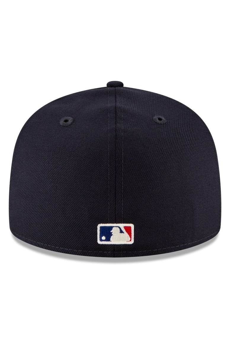 New Era x Fear of God Men's New Era Navy MLB Fear of God Essentials 59FIFTY Fitted Hat, Alternate, color,