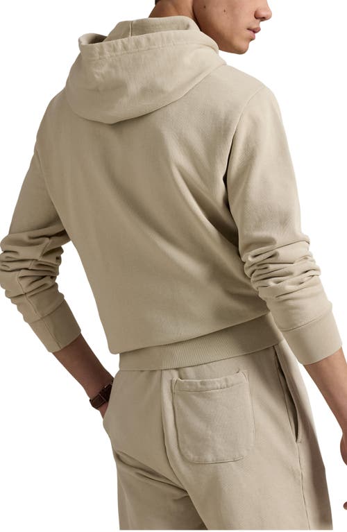 Polo Ralph Lauren Loopback Fleece Hoodie In Stoneware Grey