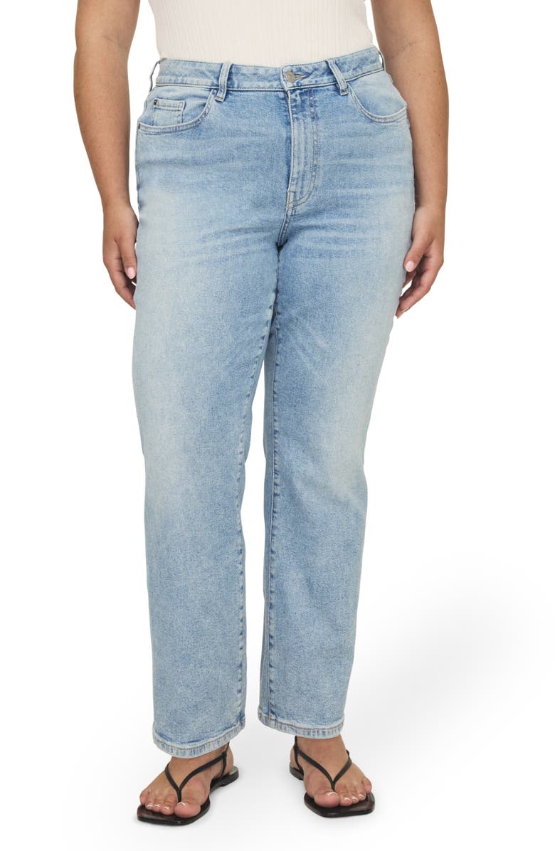 WARP+WEFT ASE High Waist Straight Leg Jeans, Main, color, Outta Sight
