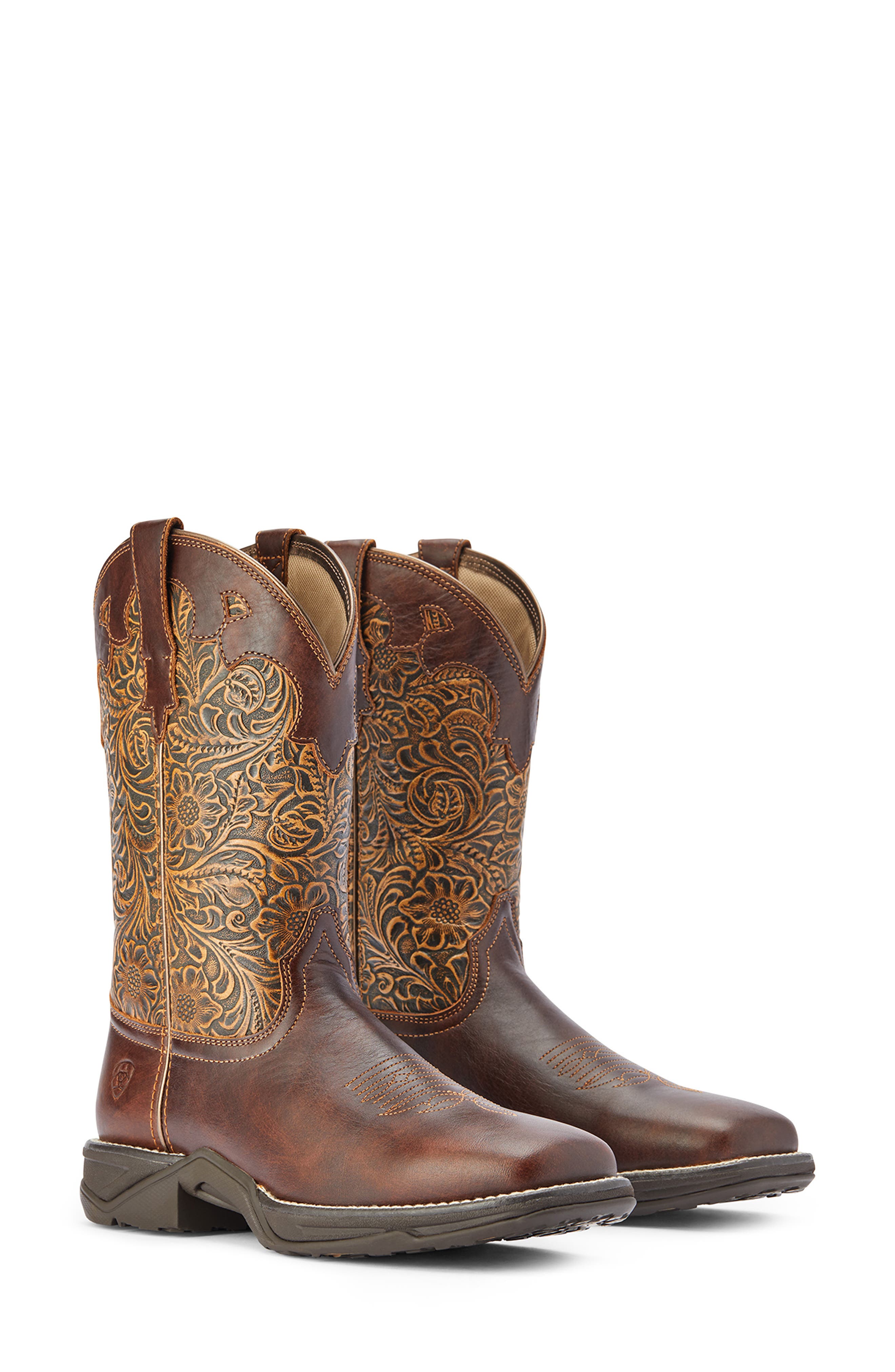 Ariat Anthem Savanna Rich Western Boot, Alternate, color, Brown