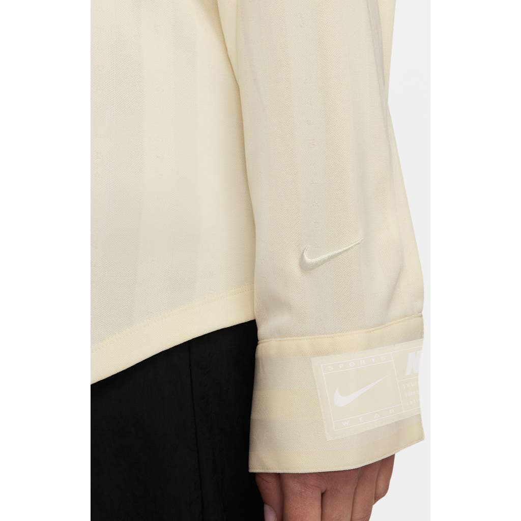 Nike Sportswear Stripe Shirt In Neutral