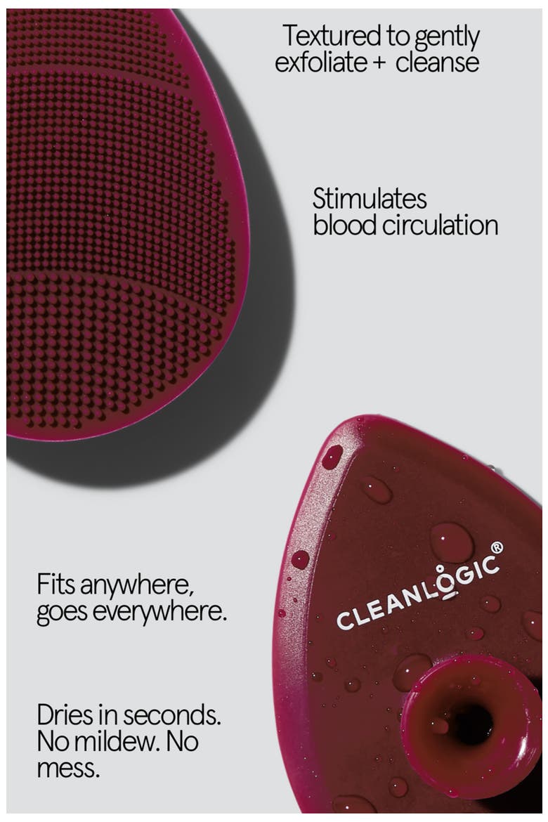 2-Pack Silicone Facial Scrubbers, Alternate, color, NO COLOR