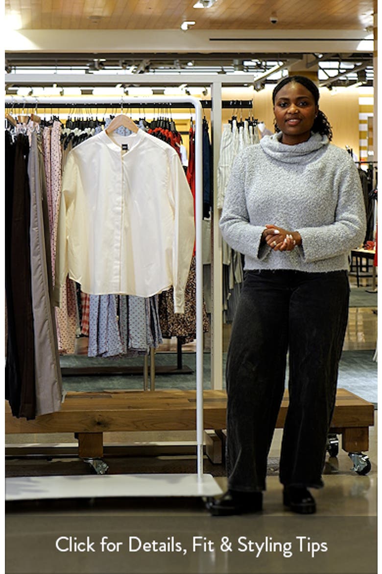 Bertyna Monday Cotton Band Collar Button-Up Shirt video