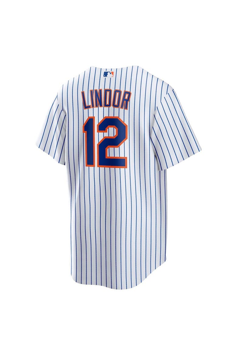 Men's Nike Francisco Lindor White New York Mets Home Replica Player Jersey, Alternate, color, WHITE