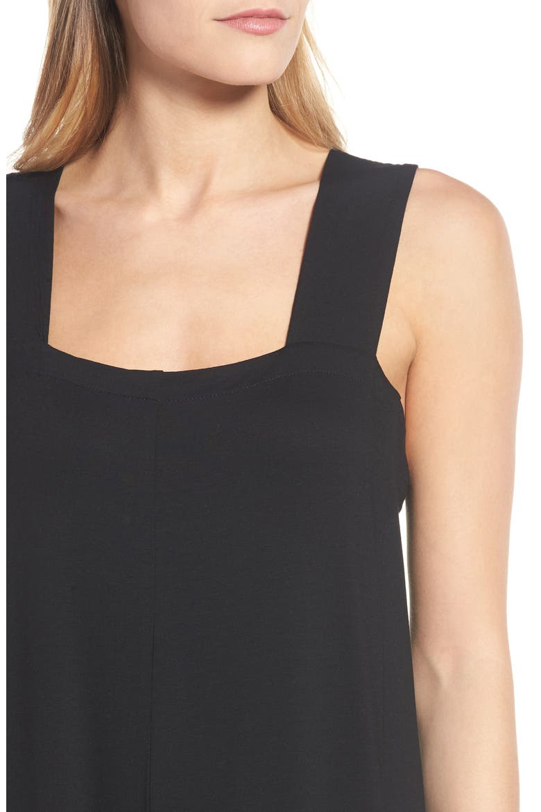Crop Jersey Jumpsuit, Alternate, color, BLACK