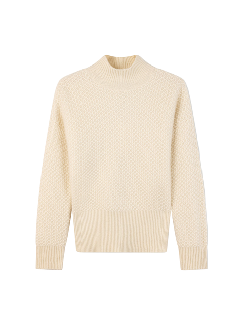 High-Neck Knitted Sweater