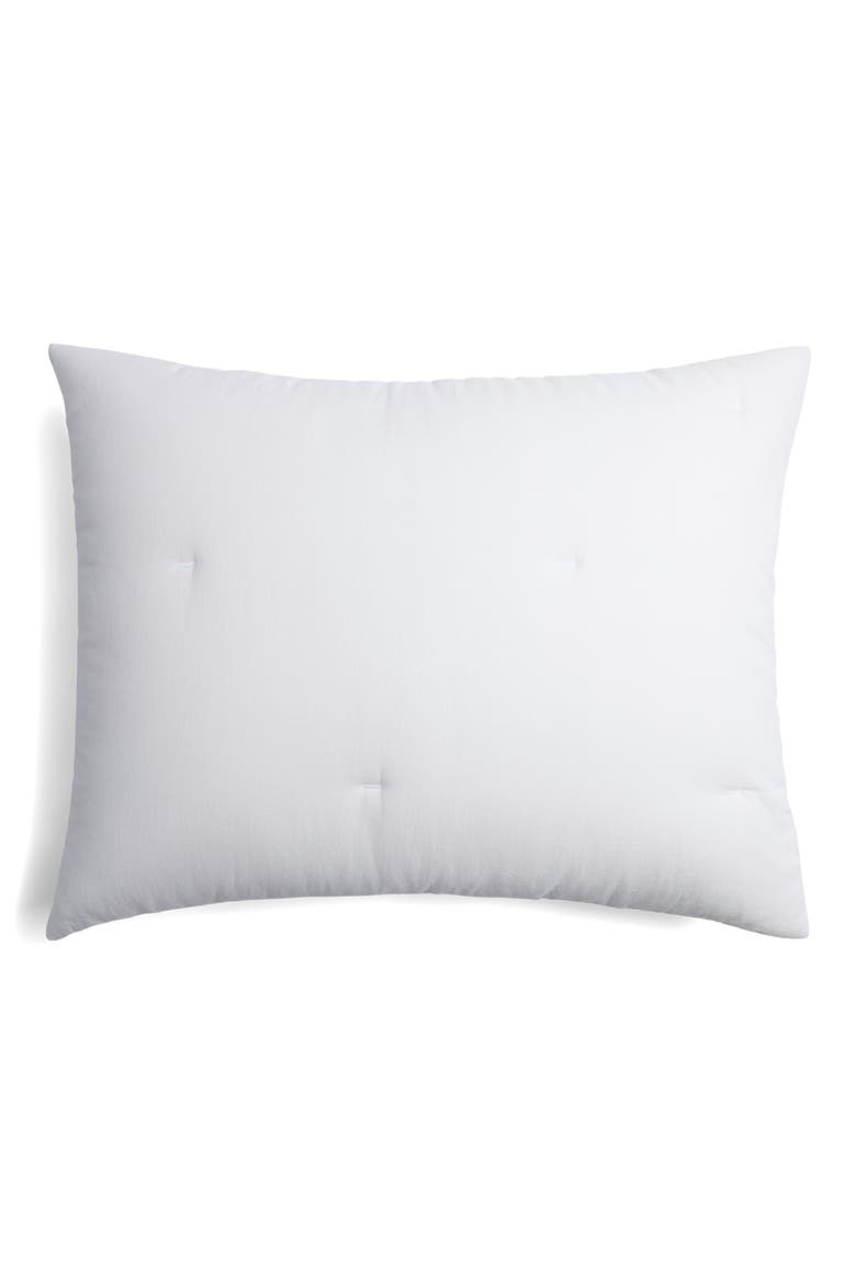 Set of 2 Soft Cotton Quilted Shams, Alternate, color, WHITE