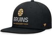 FANATICS Men's Fanatics Black Boston Bruins Authentic Pro Rink Lockup Snapback Hat