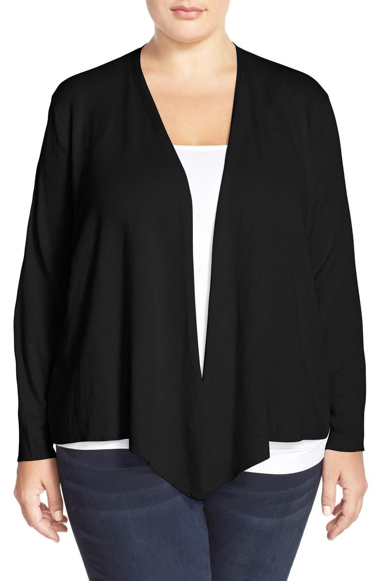 NIC+ZOE 4-Way Convertible Cardigan, Main, color, Black Onyx