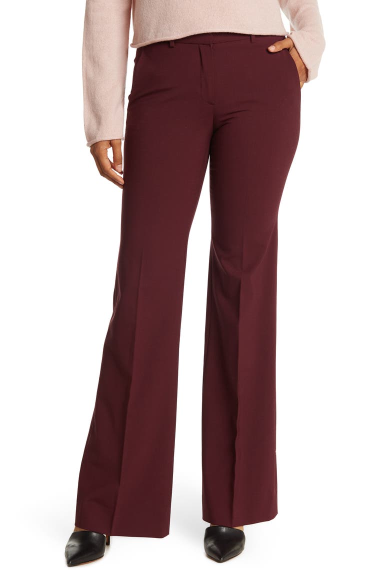 Demitria 2 Classic Wool Blend Trouser Pants, Main, color, MULBERRY