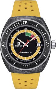 Tissot Sideral S Powermatic 80 Rubber Strap Watch, 41mm