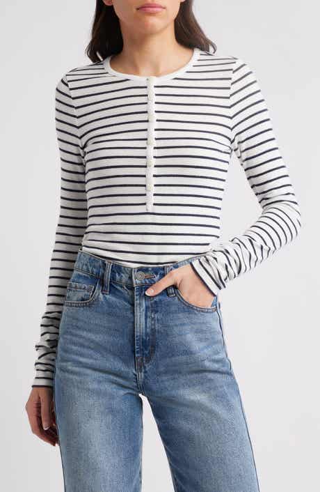 rag & bone The Stripe Knit Henley