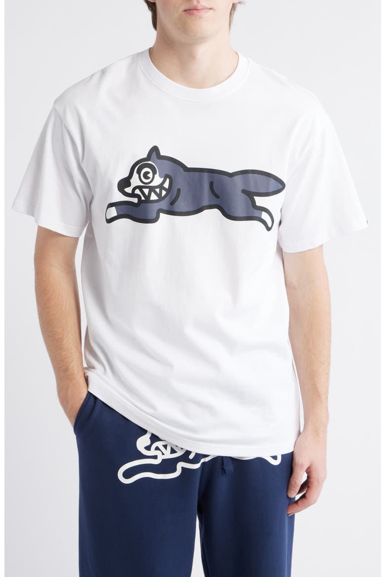 Running Dog Cotton T-Shirt, Main, color, WHITE