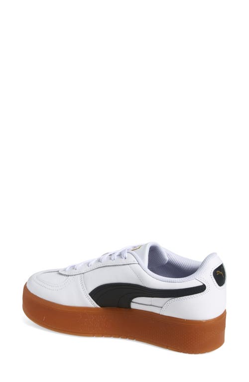 Shop Puma Palermo Elevata Platform Sneaker In White-gum