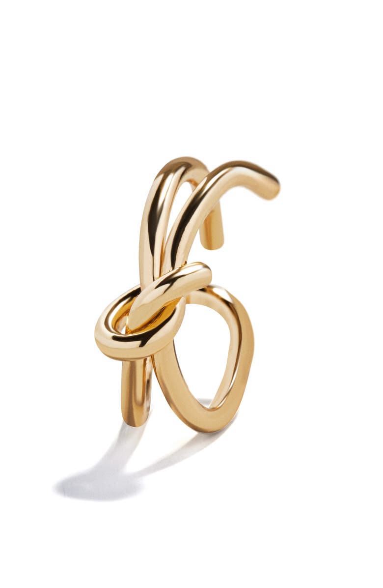 BaubleBar Ties Knotted Ring, Alternate, color, Gold