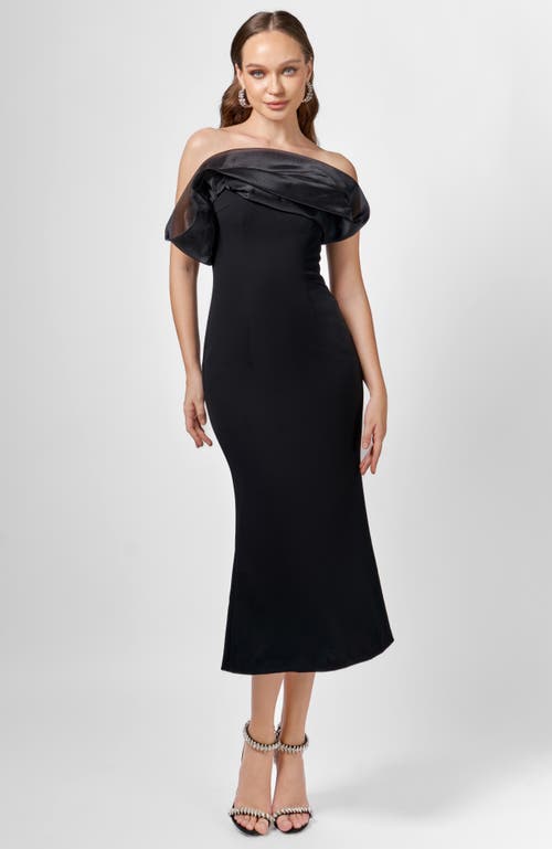Bariano Kiarra Strapless Midi In Blue