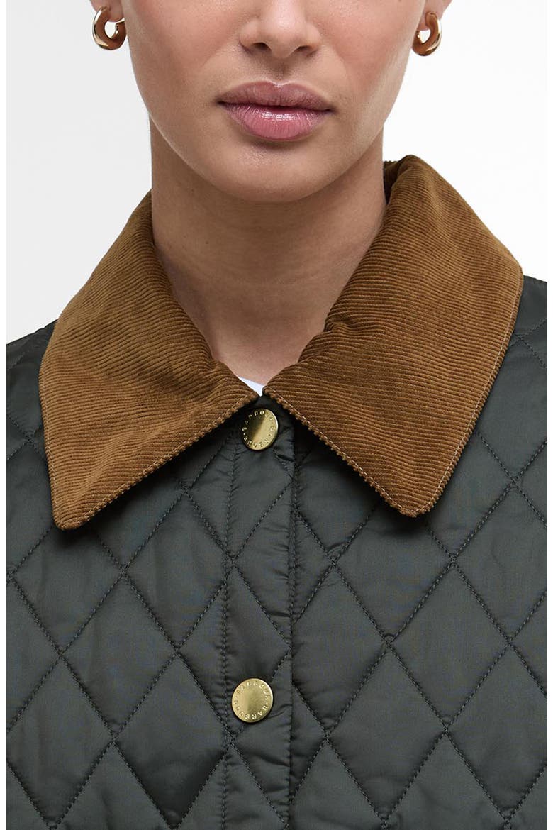Liddesdale Quilted Barn Jacket, Alternate, color, SAGE/ ANCIENT