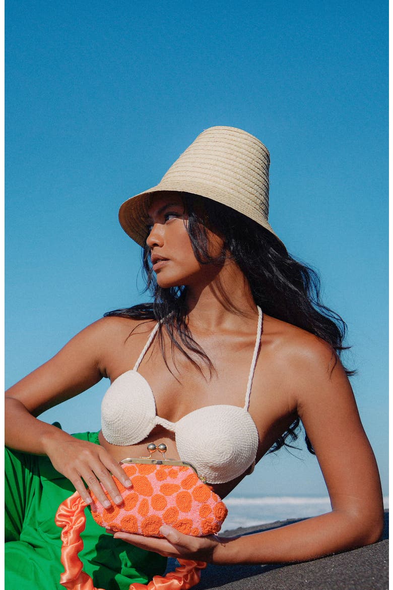 The Margo Palm Straw Hat, Alternate, color, Beige