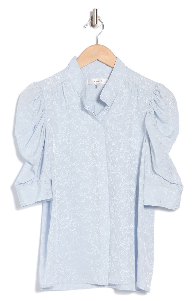 FRAME Gillian Silk Top, Alternate, color,