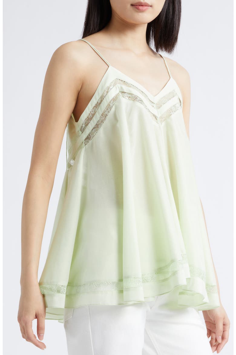 Voile Flounce Top, Alternate, color, SAGE