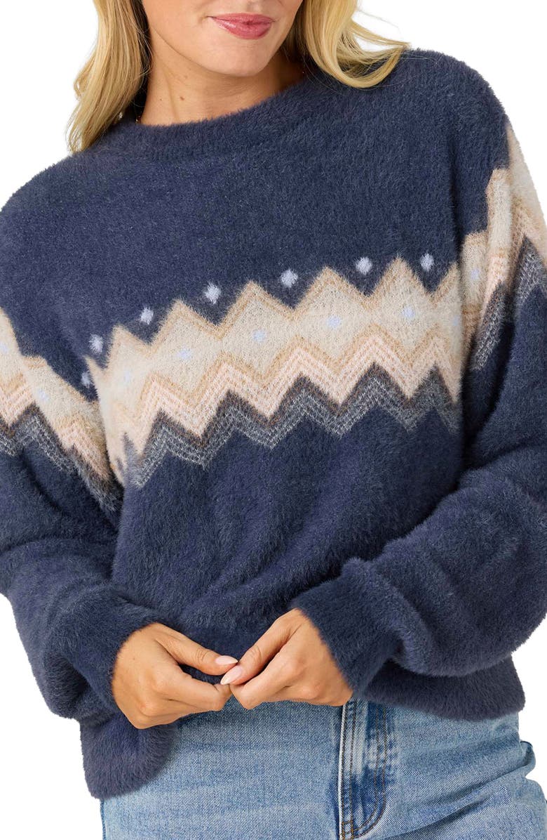 O'Neill Kieren Crewneck Sweater, Alternate, color, Navy