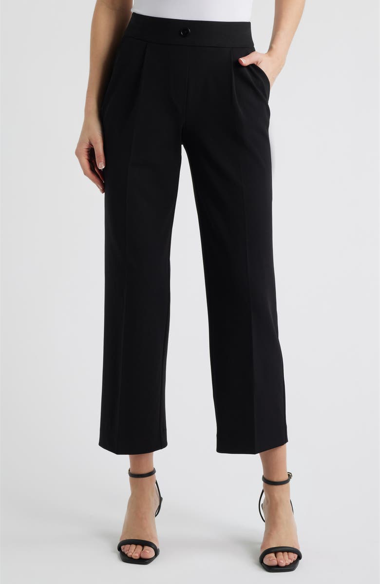 AK ANNE KLEIN Pleated Pull-On Pants, Main, color, 