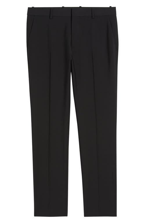 Open Edit Slim Fit Solid Flat Front Stretch Suit Pants In Black