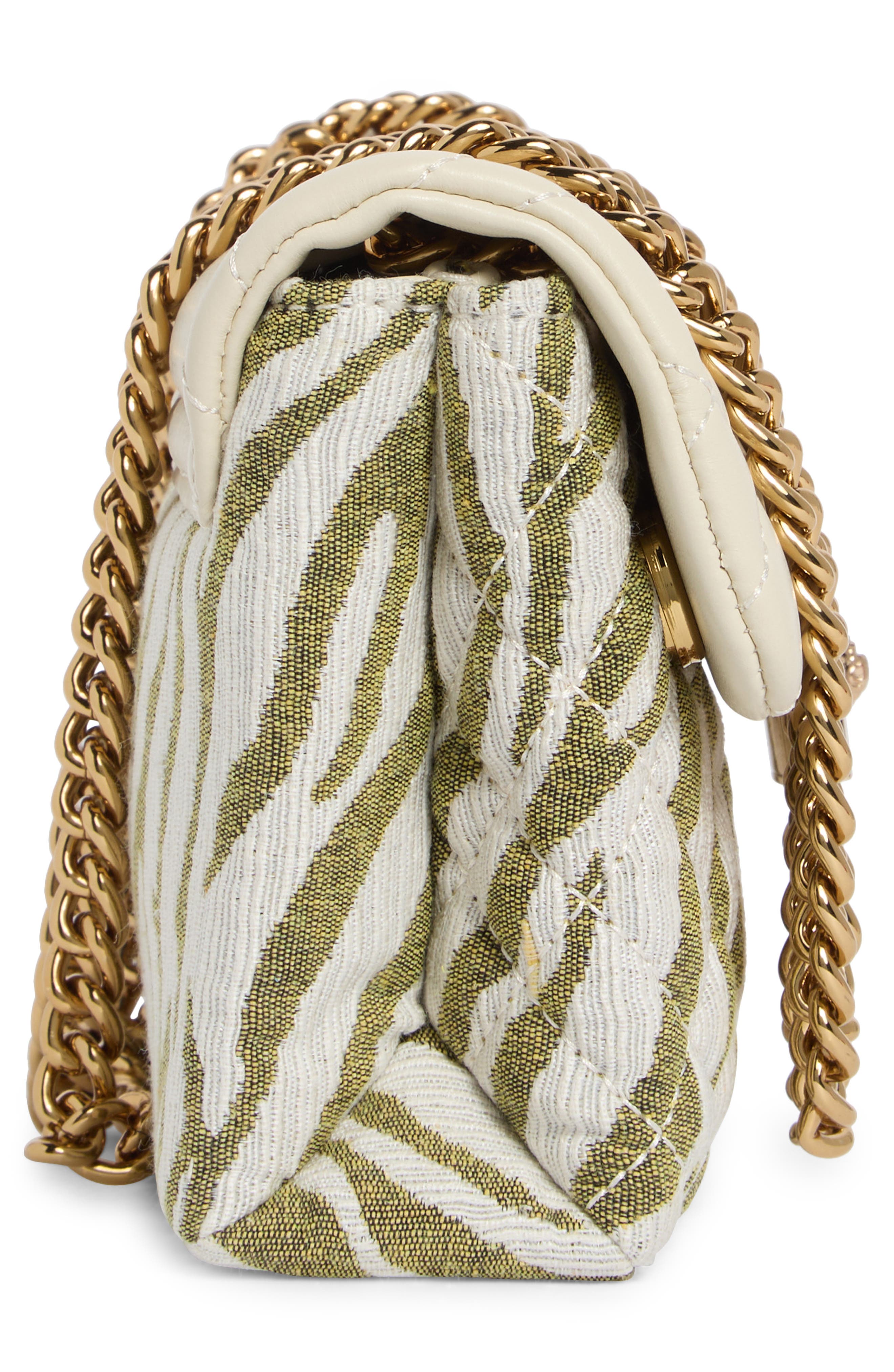 Kurt Geiger London Mini Brixton Mixed Media Crossbody Bag, Alternate, color, Open Green