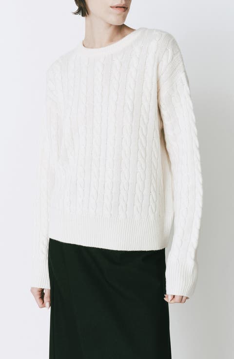 Lyon Cable Stitch Wool & Cashmere Sweater