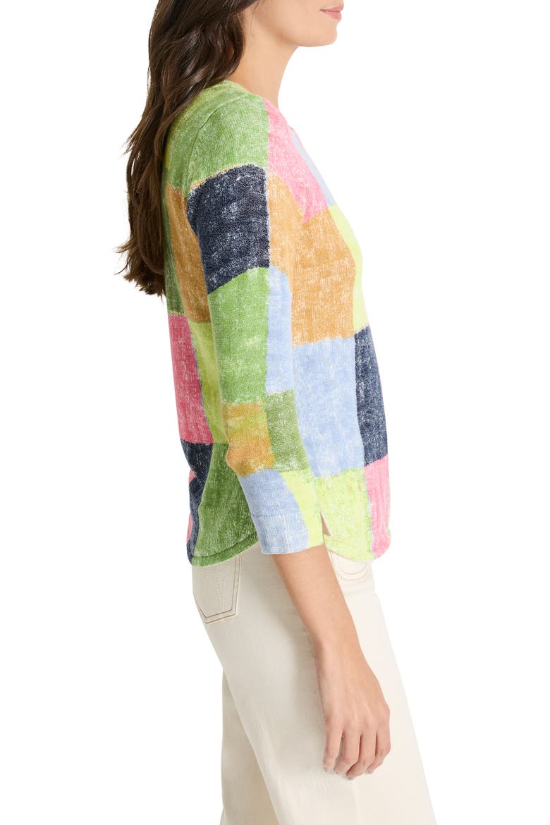 Colorfield Sweater, Alternate, color, GREEN MULTI