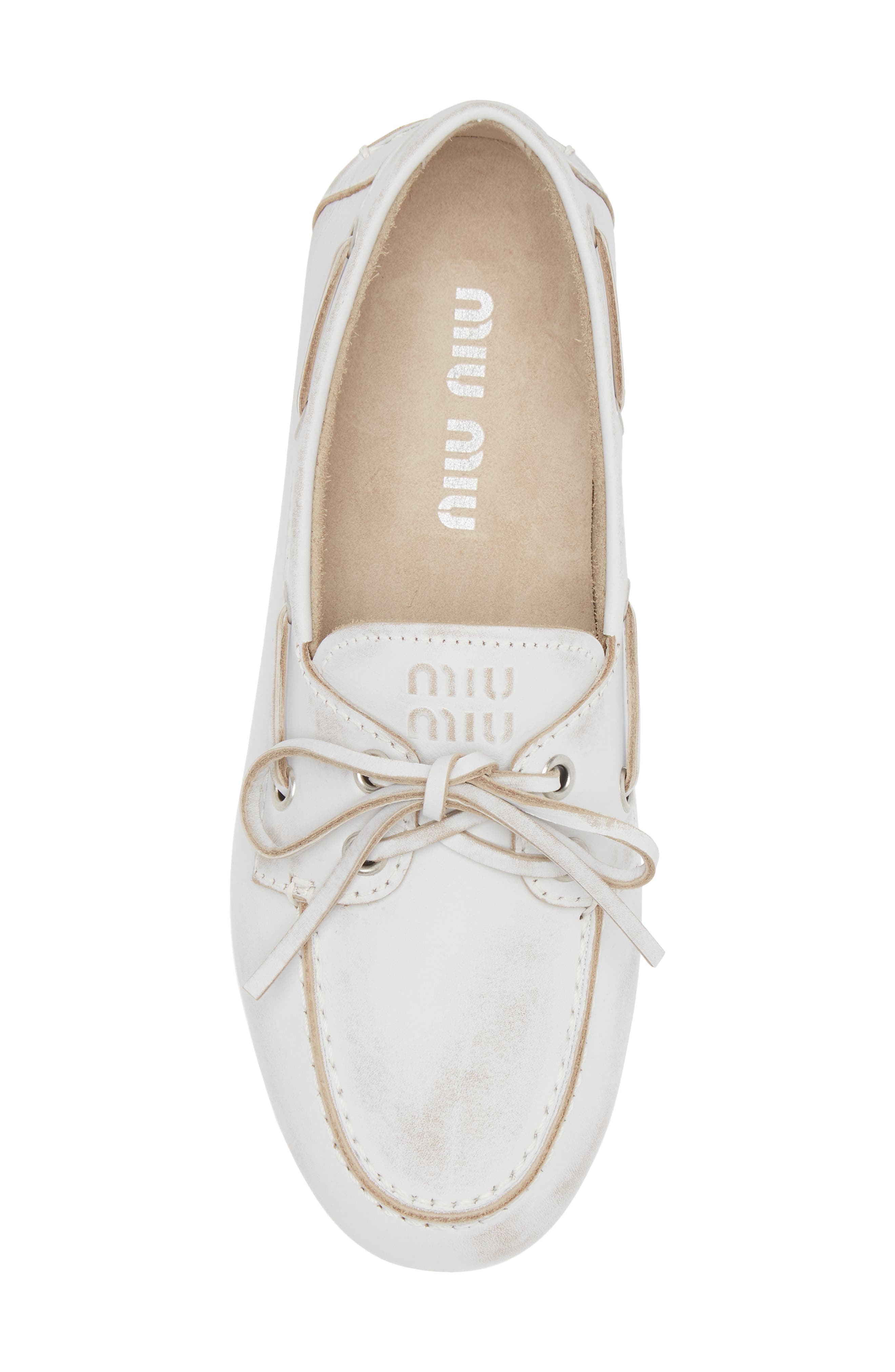 Miu Miu Boat Shoe, Alternate, color, 