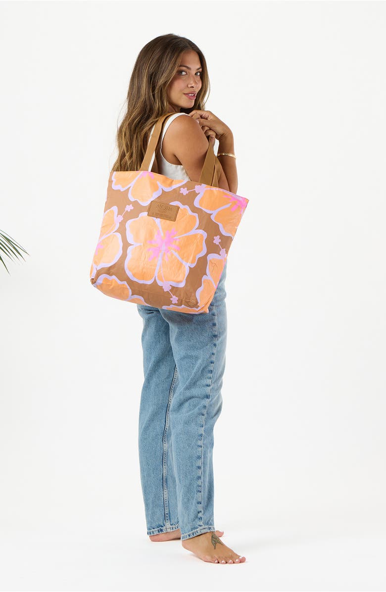 Aloha Collection Day Tripper Pua Waikiki Water Resistant Tyvek<sup>®</sup> Tote, Alternate, color,
