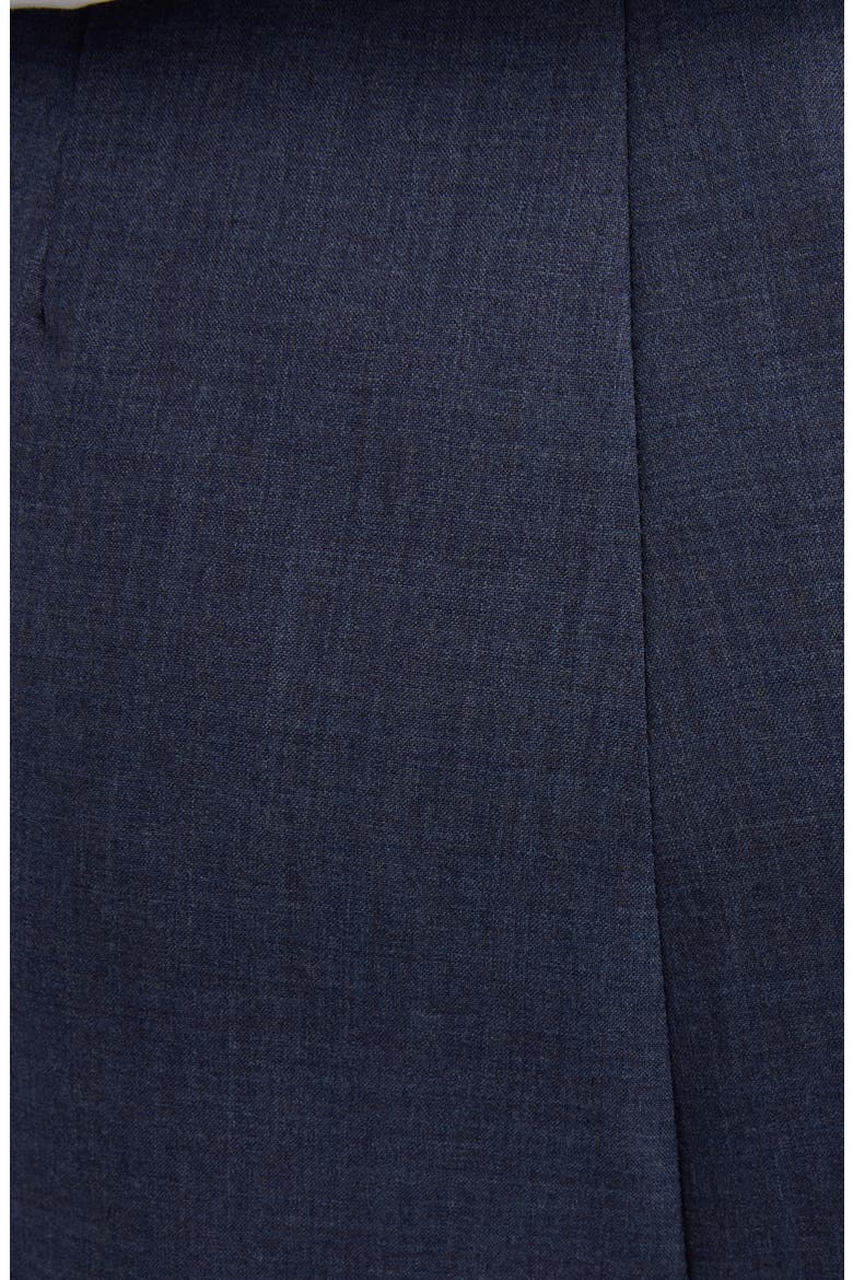 Pleated Wool Wide Leg Pants, Alternate, color, DENIM BLUE