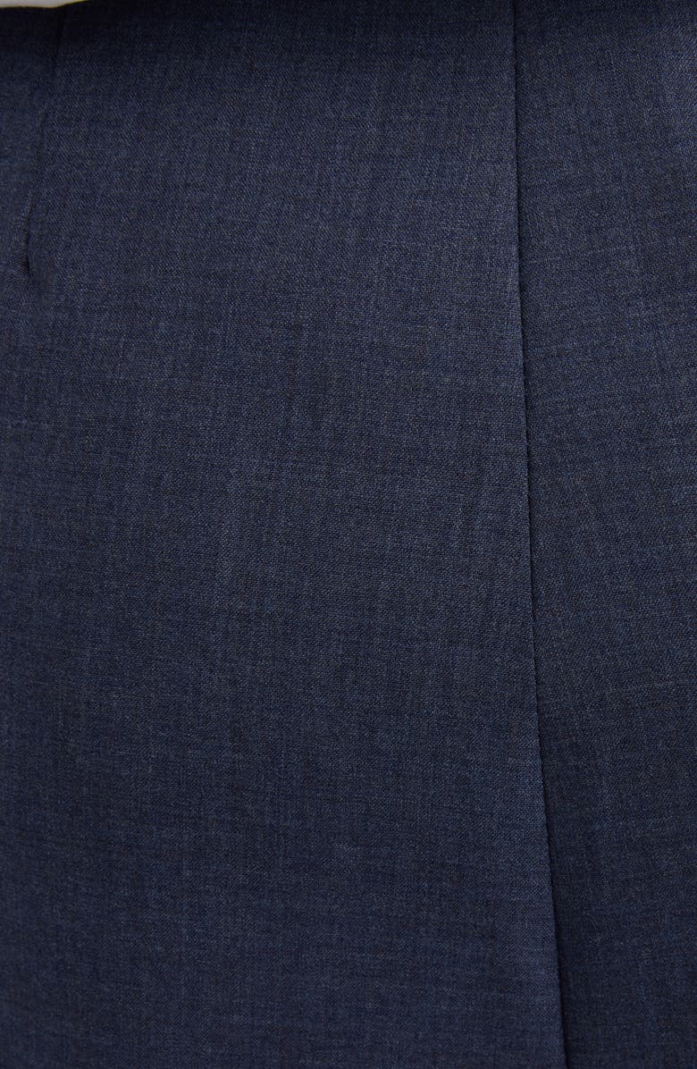 Givenchy Pleated Wool Wide Leg Pants, Alternate, color, Denim Blue