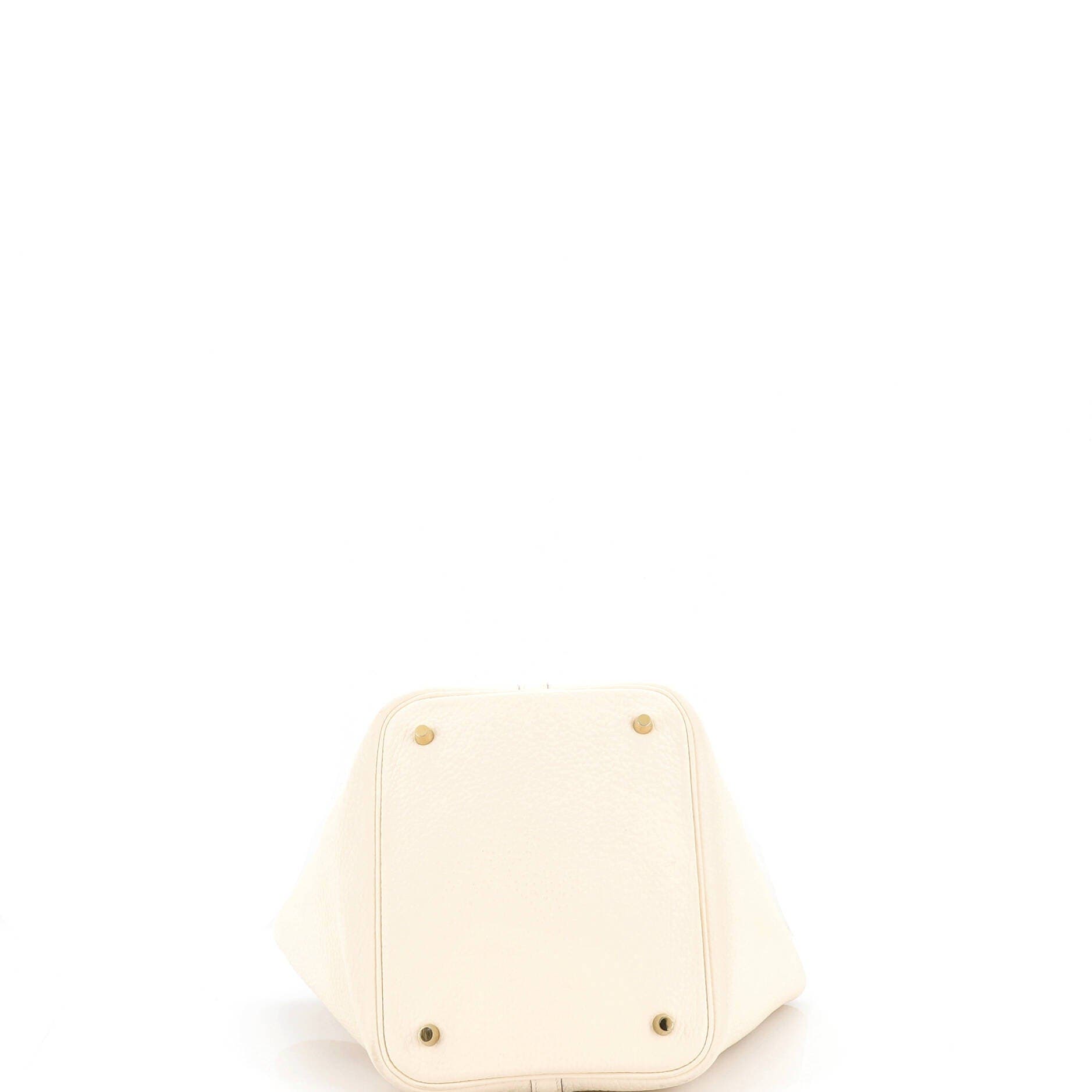 Pre-Owned Hermes Picotin Lock Bag Clemence MM, Alternate, color, Nata