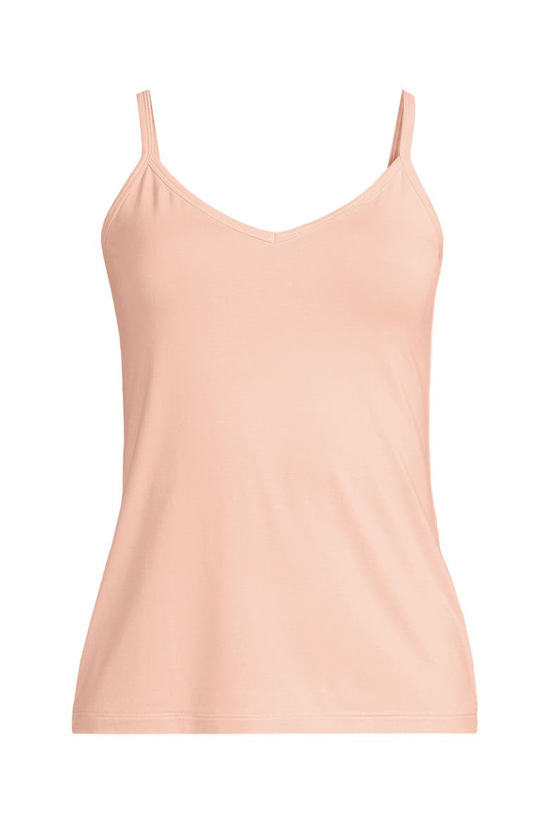 Cooling V-neck Camisole, Alternate, color, Soft Mineral Blush