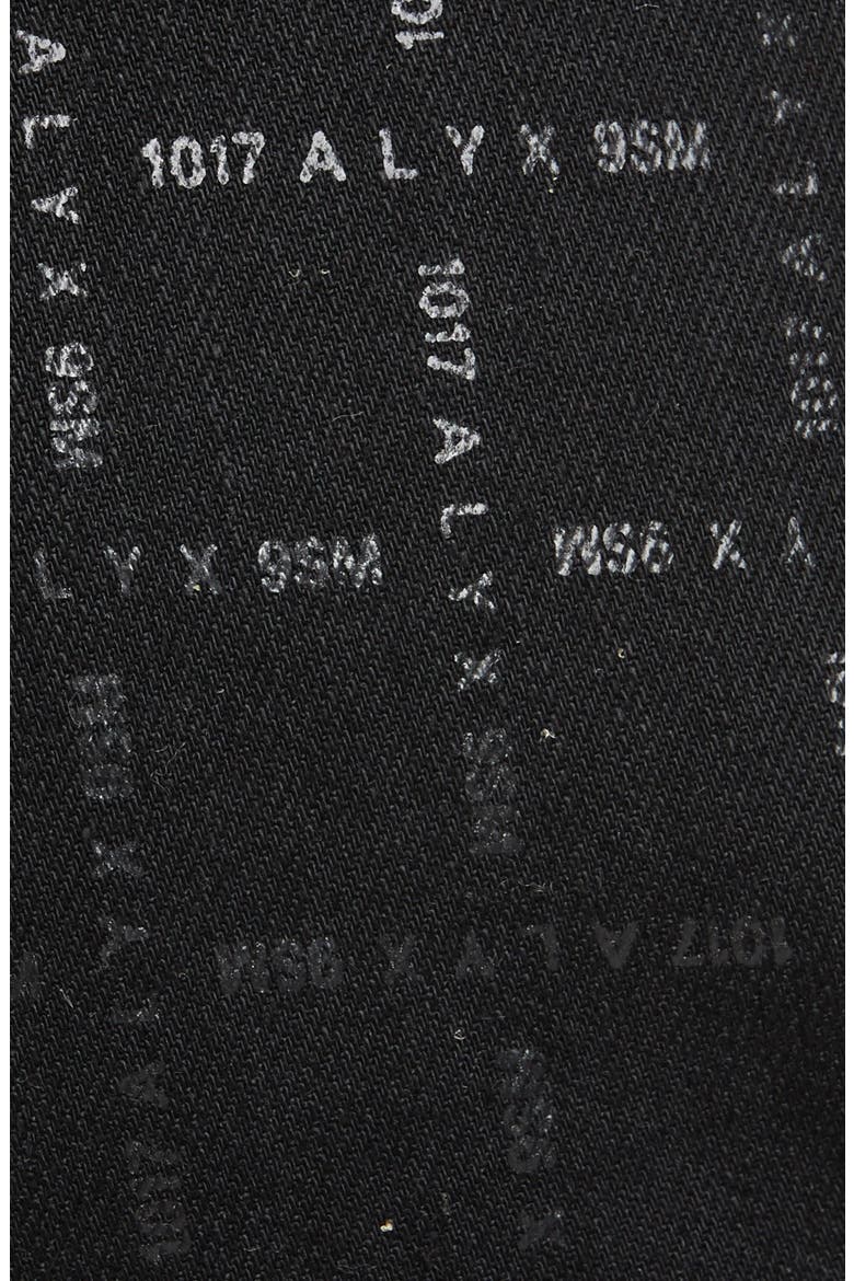 Logo Print High Waist Skinny Jeans, Alternate, color, BLACK