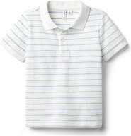 Janie and Jack The Striped Pique Polo