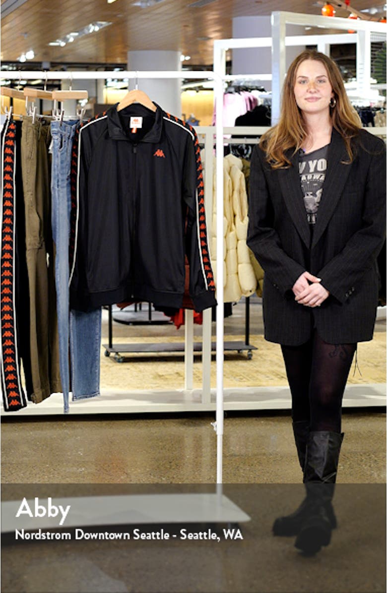 Banda Anniston Omini Logo Tape Tricot Fleece Track Jacket, sales video thumbnail