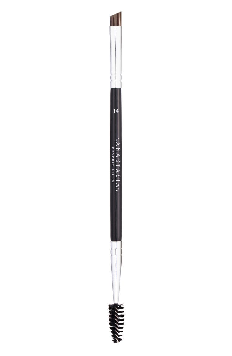 Anastasia Beverly Hills #14 Dual-Sided Brow & Eyeliner Brush, Main, color,