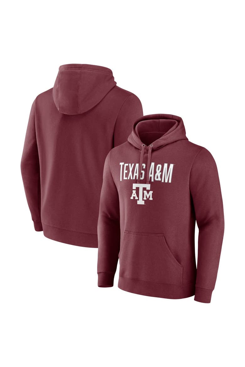 Men's Fanatics  Maroon Texas A&M Aggies Team Lockup Pullover Hoodie, Alternate, color, Maroon
