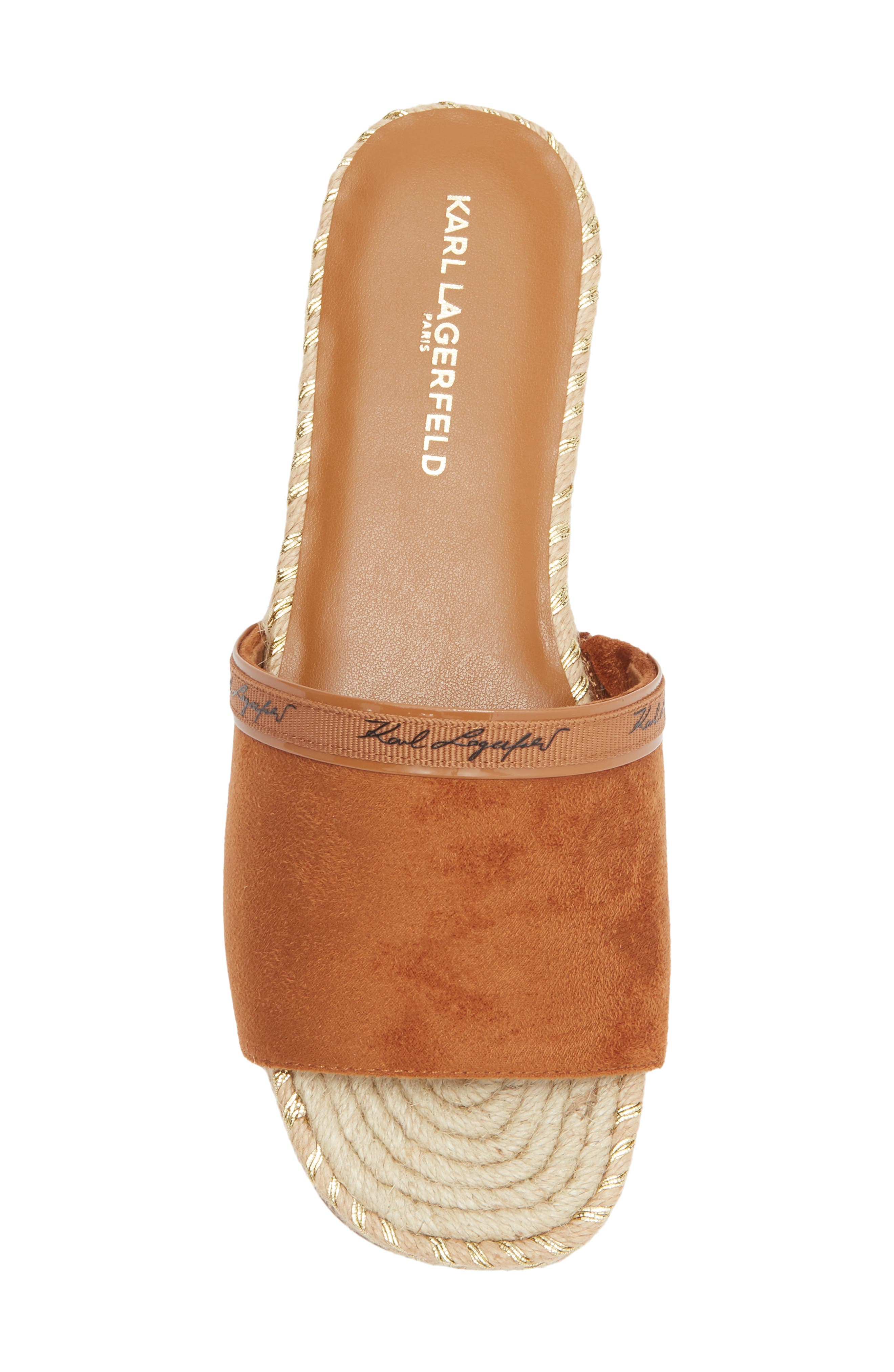 Tarzana 2 Script Espadrille Slide Sandal, Alternate, color, TAN