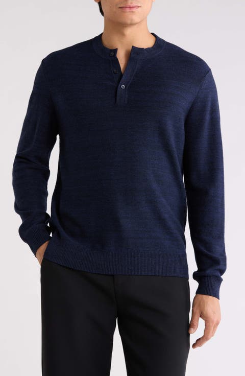 Aranda Merino Wool Henley Sweater