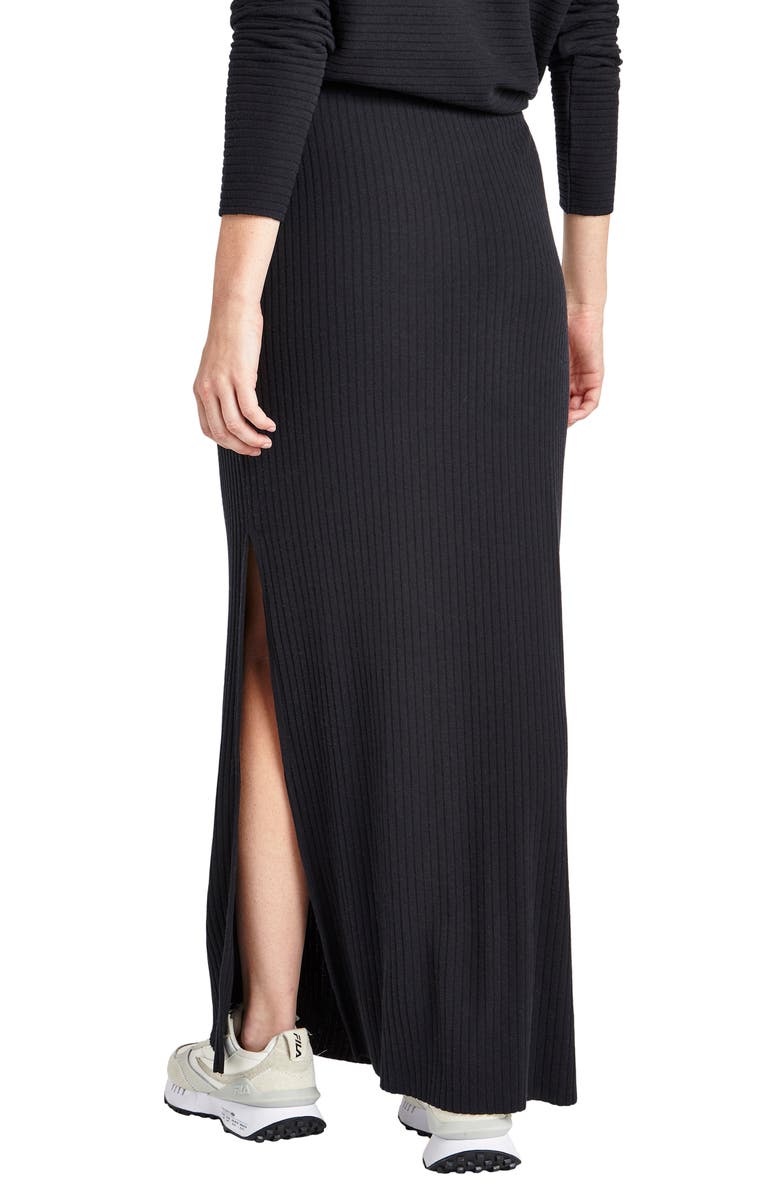 Splendid London Rib Maxi Skirt, Alternate, color, 