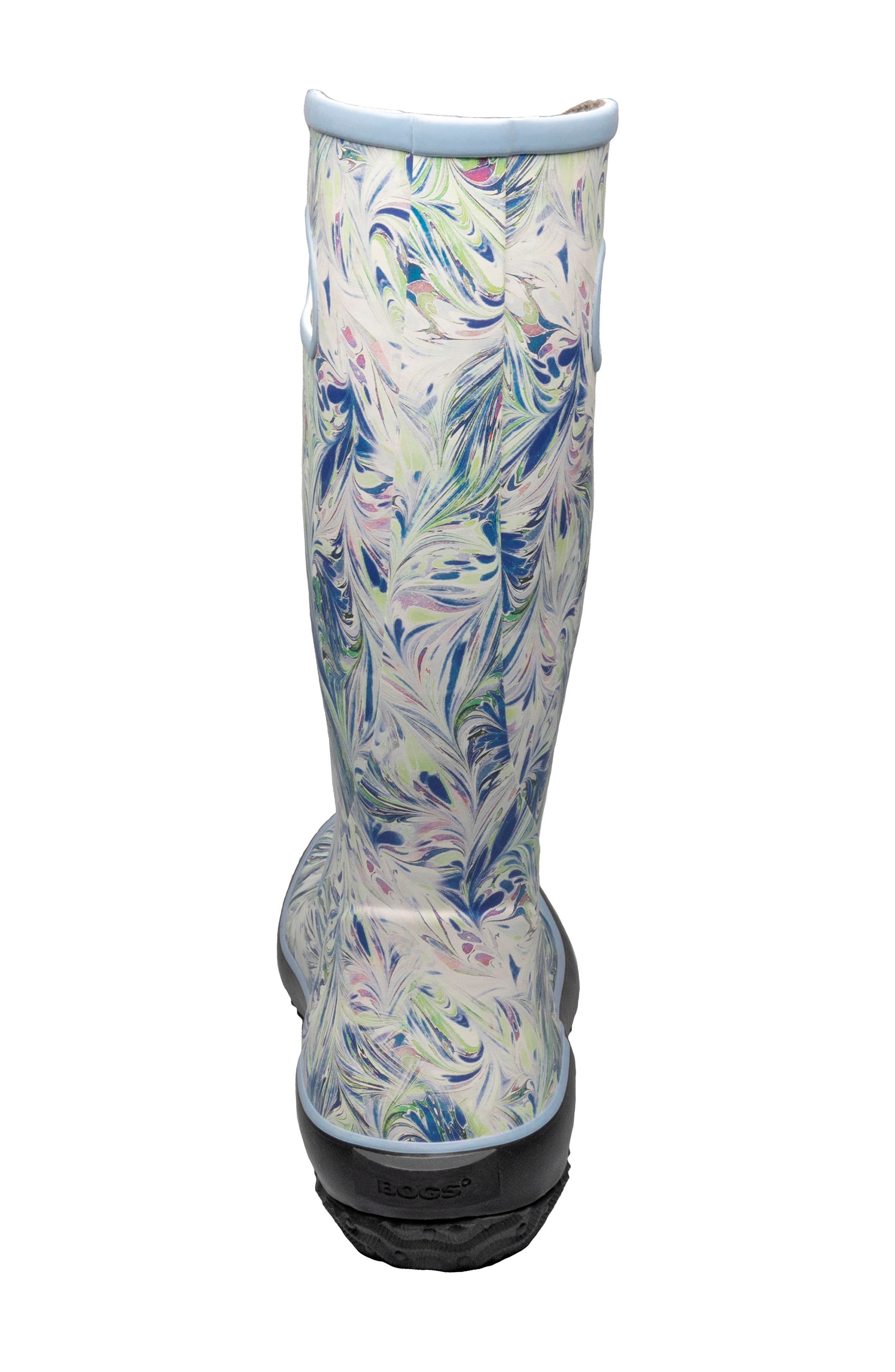 Bogs Marble Print Waterproof Rain Boot, Alternate, color, 