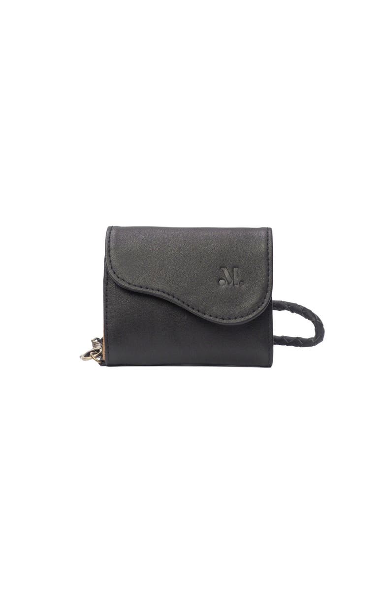 Mandrn Leather Trifold Wallet, Main, color, Black