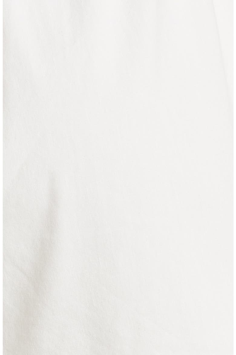 High Waist Linen Blend Drawstring Shorts, Alternate, color, FULL MOON