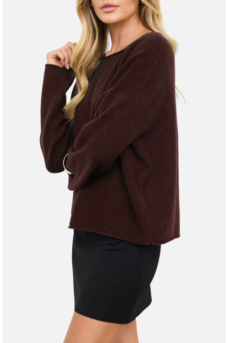 Center Seam Sweater, Alternate, color, RED WOOD