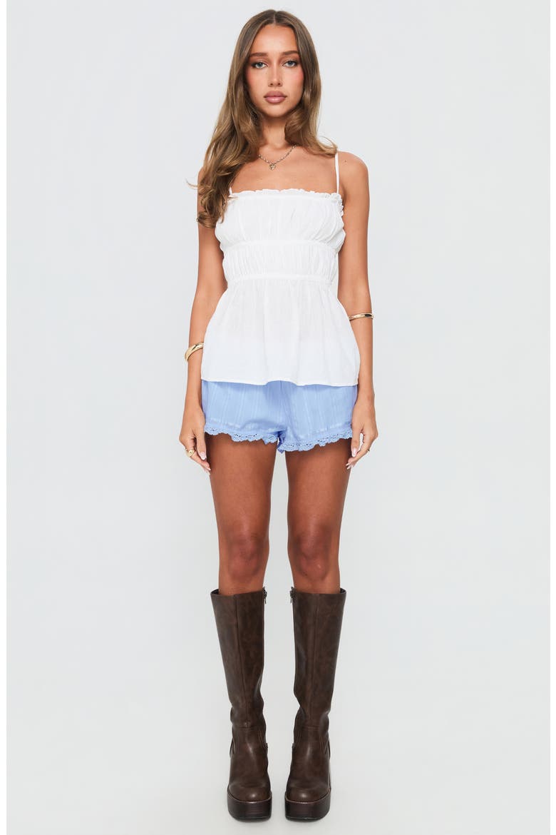 Rhubarb Lace Shorts, Alternate, color, BLUE