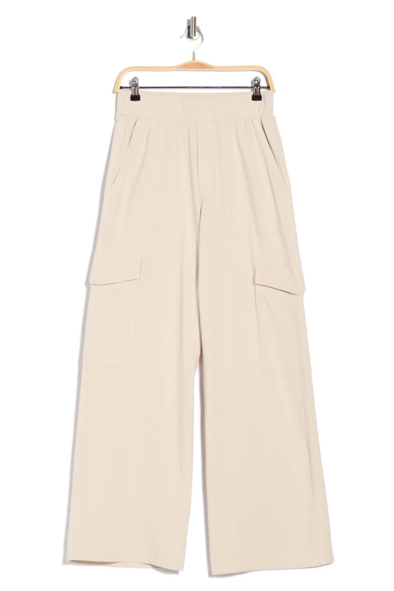 Alessia Cargo Sweatpants, Alternate, color, LIGHT FAWN BEIGE